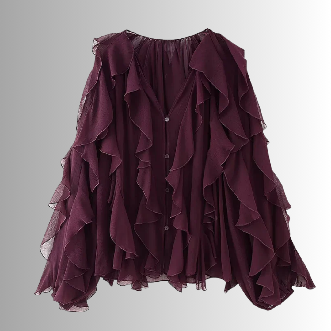 Chloe – Layered Ruffle Statement Blouse