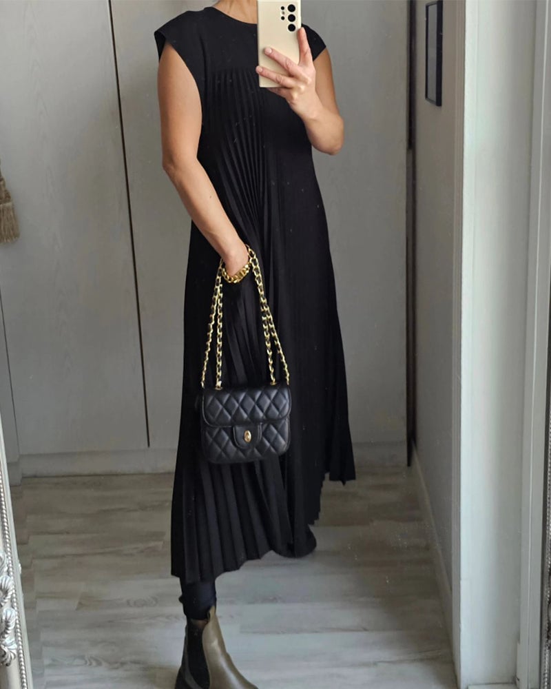 Ayla | Pleated Maxi Dress