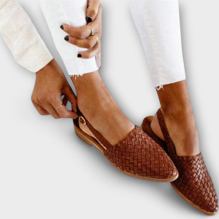Woven Charm Flats
