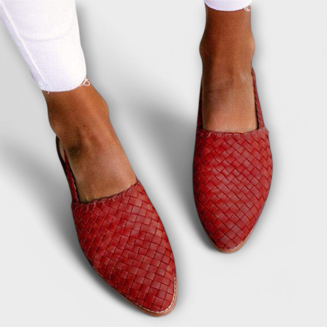 Woven Charm Flats