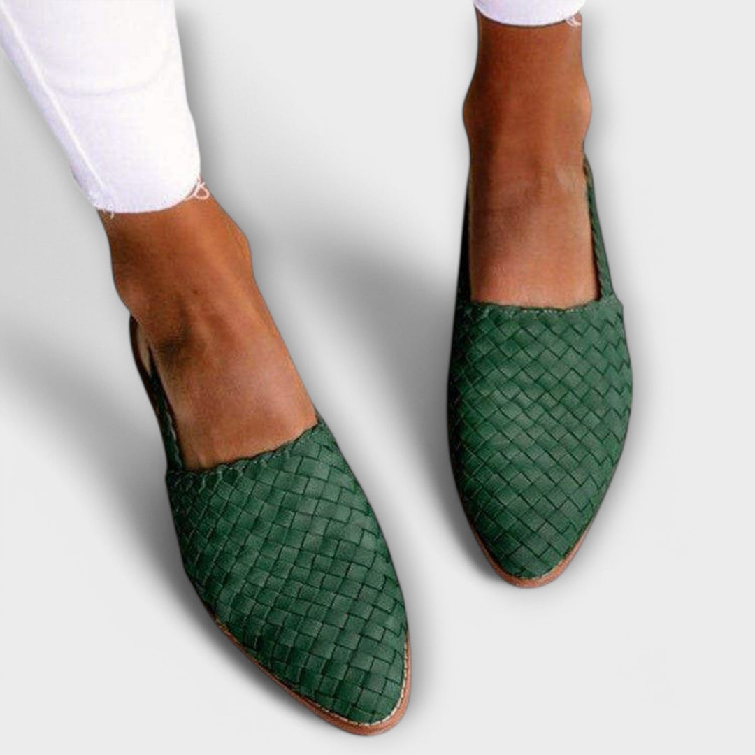 Woven Charm Flats