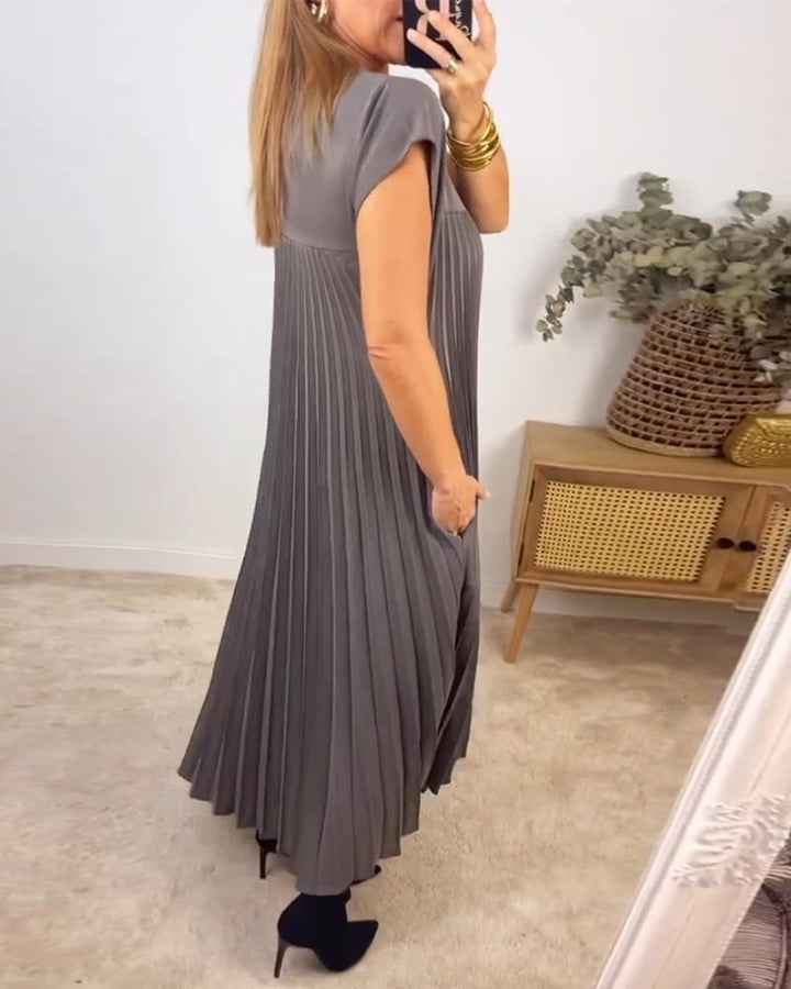 Ayla | Pleated Maxi Dress