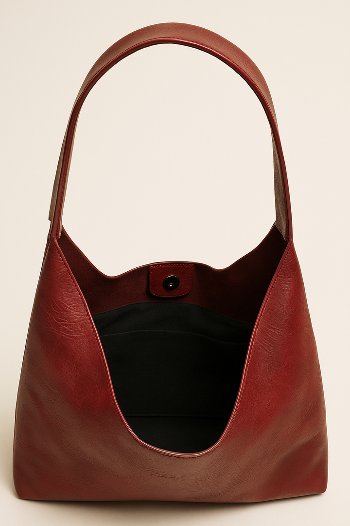 Vintage PU Tote & Wallet Set