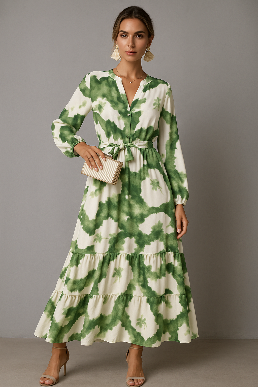 V-Neck Maxi Dress