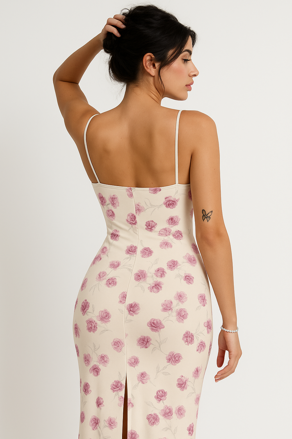 Lace Floral Maxi Dress – Spaghetti Strap