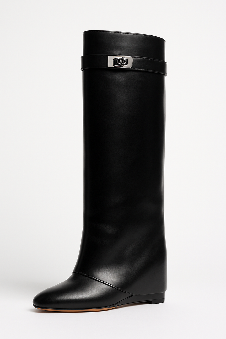 Shark-Lock Leather Boots