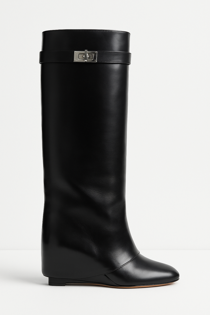 Shark-Lock Leather Boots