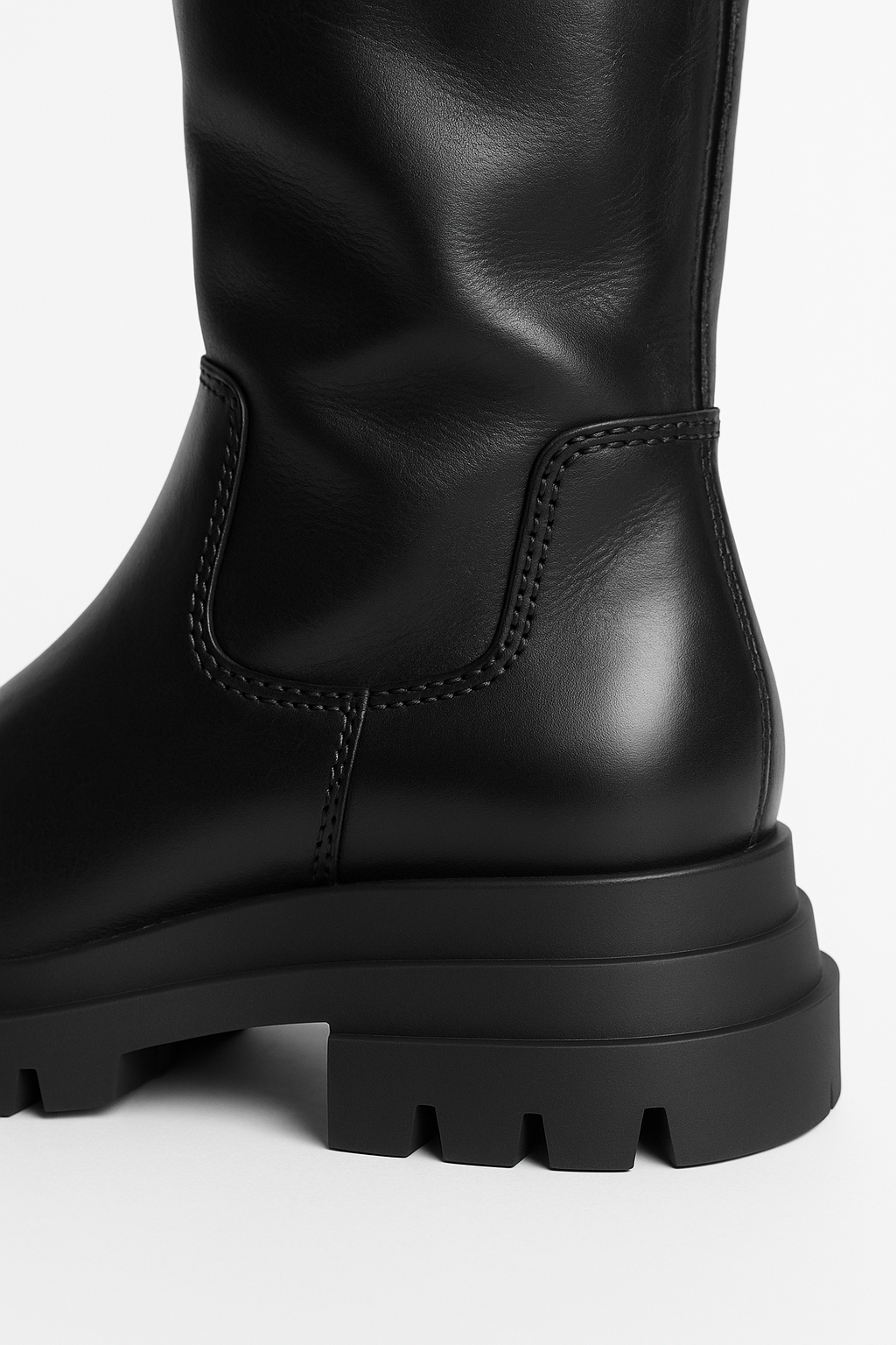 Black Venom Leather Boots