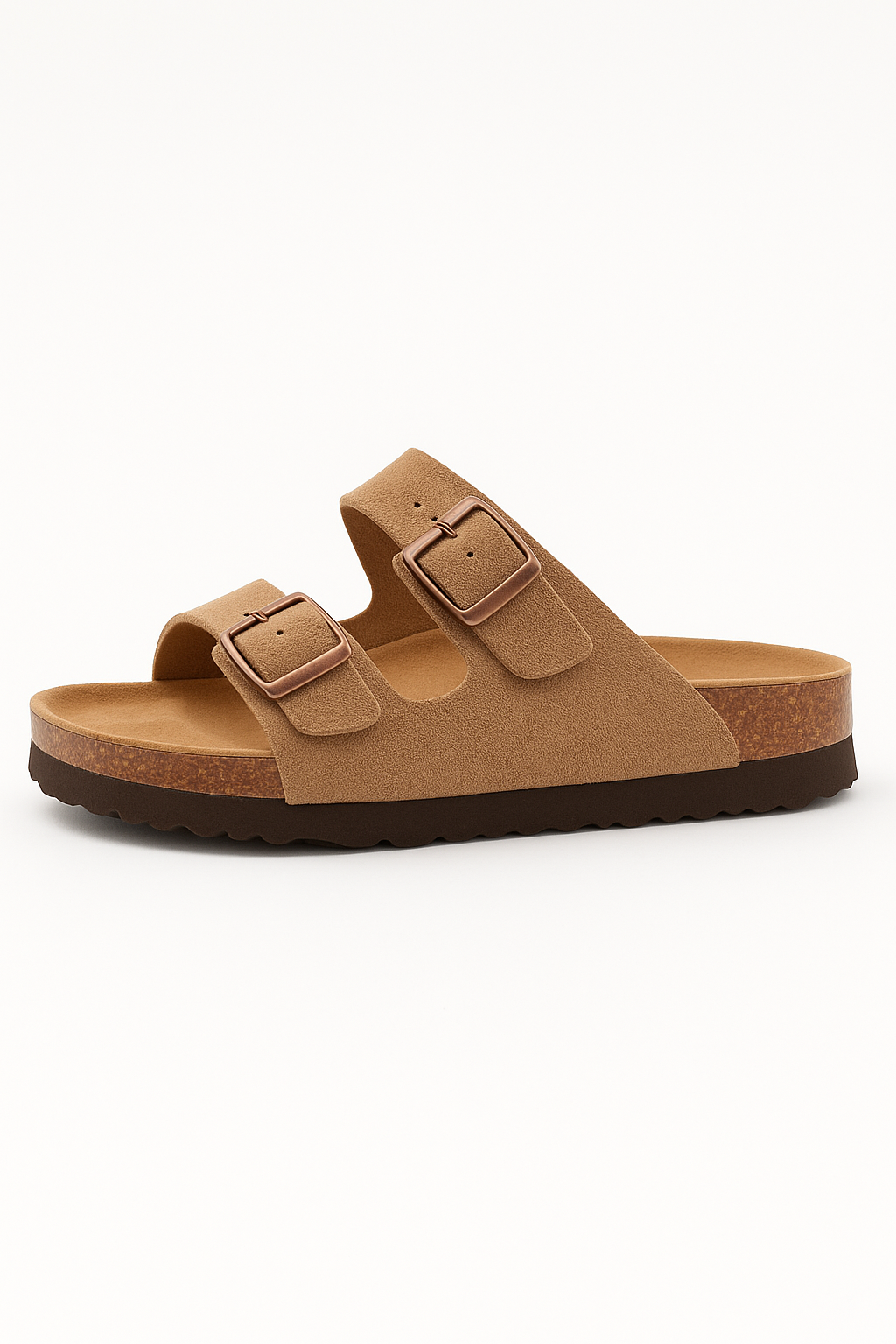 Suede Slide Sandals