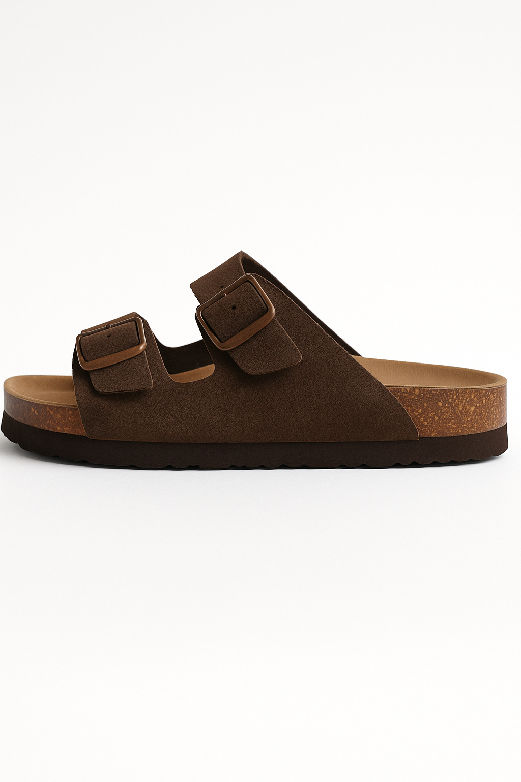 Suede Slide Sandals