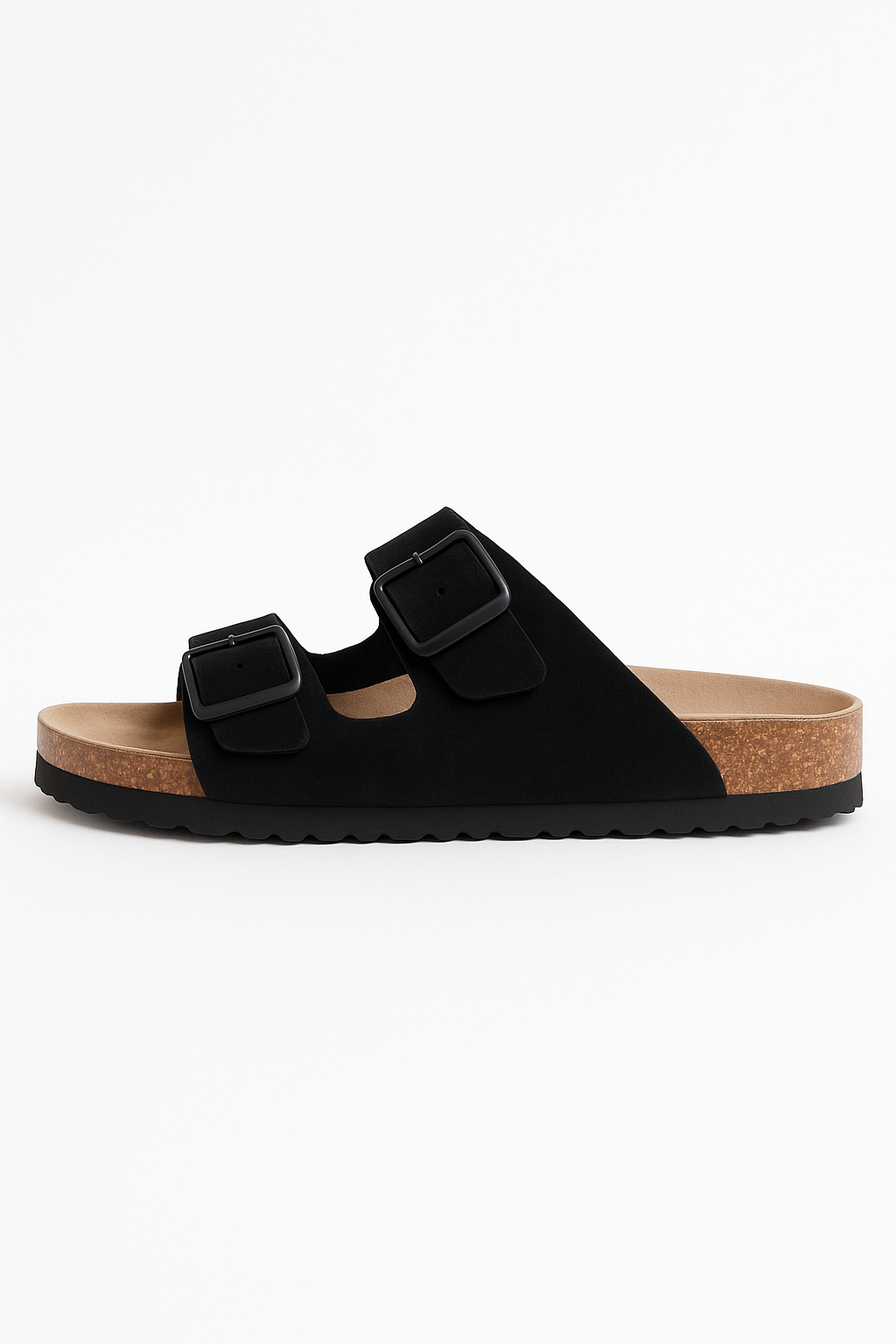 Suede Slide Sandals