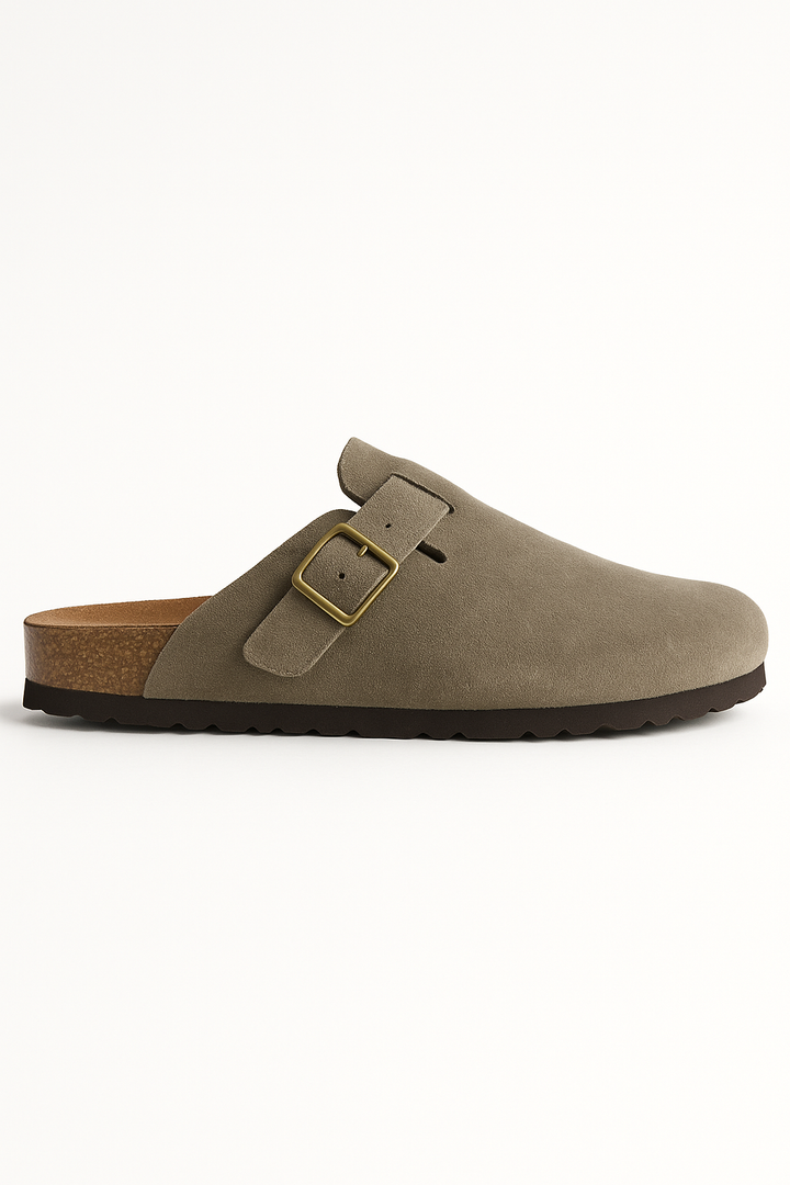 Suede Cork Clogs
