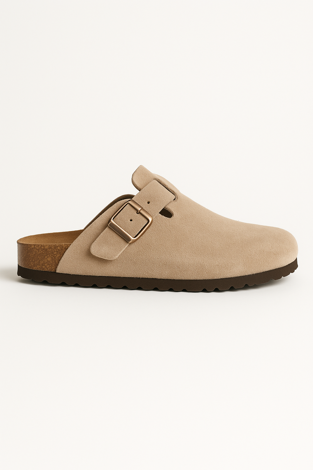 Suede Cork Clogs