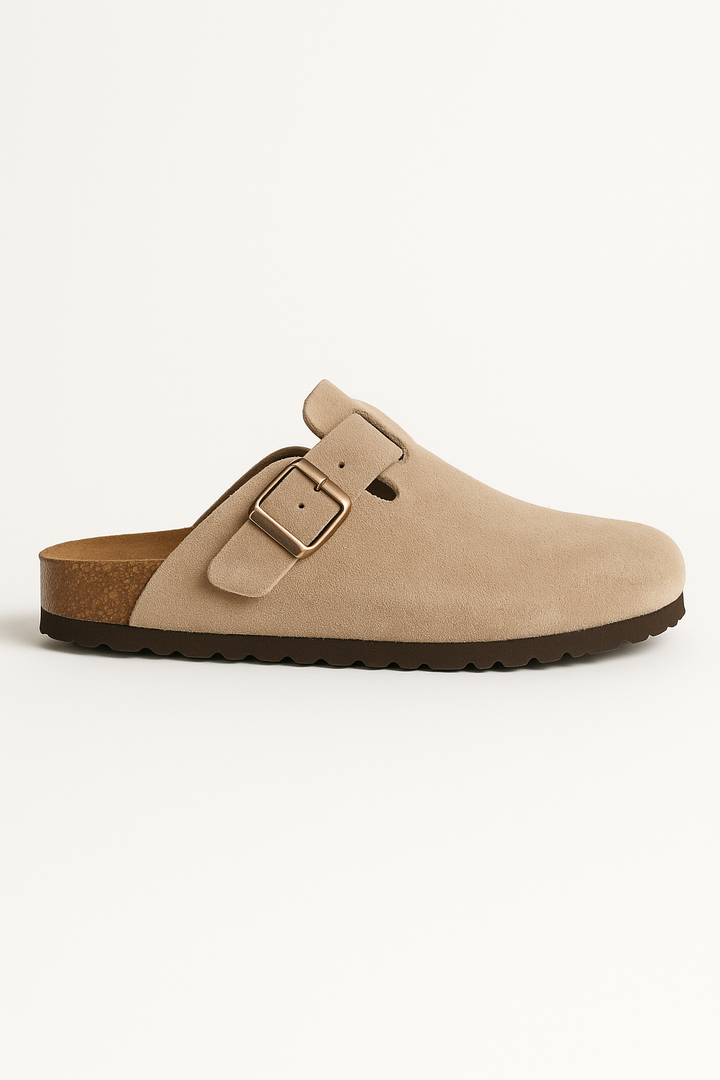 Suede Cork Clogs