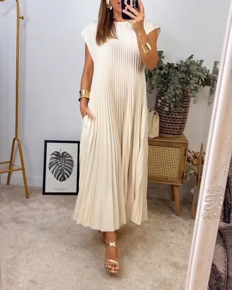 Ayla | Pleated Maxi Dress