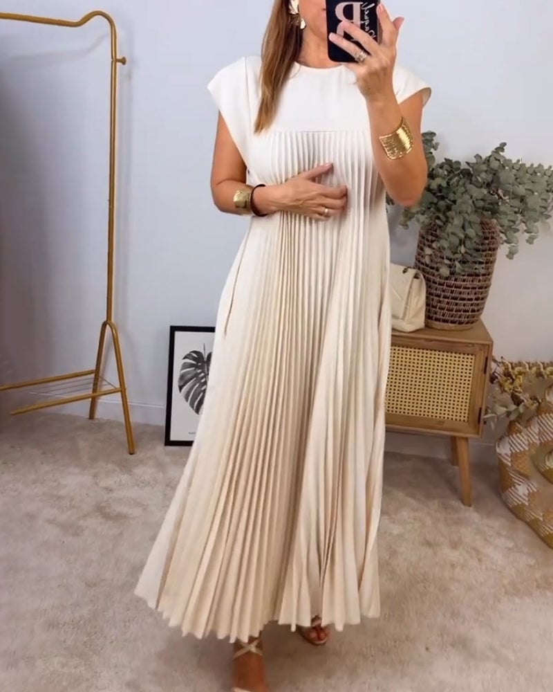 Ayla | Pleated Maxi Dress