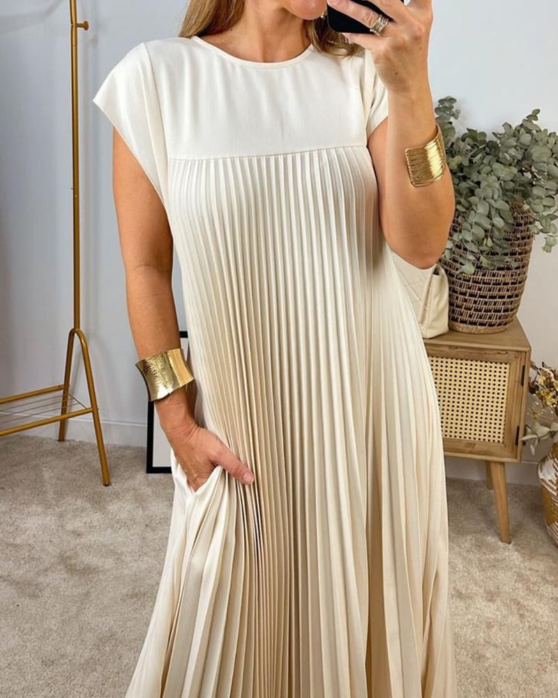 Ayla | Pleated Maxi Dress