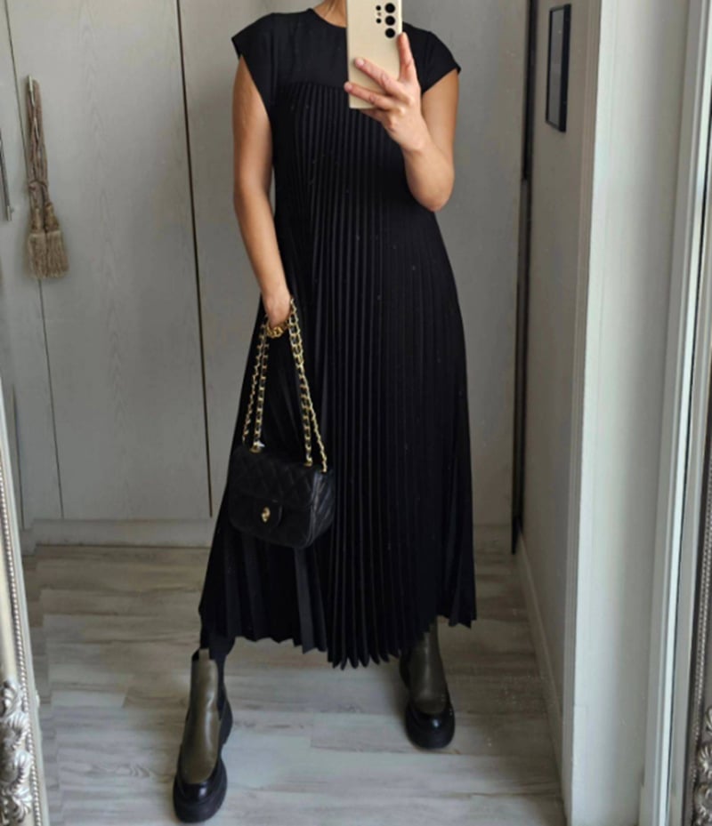Ayla | Pleated Maxi Dress