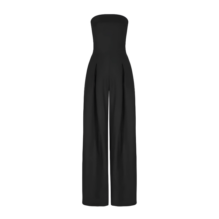 Wide Leg Strapless Jumpsuit