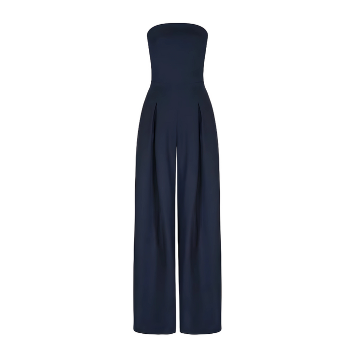 Wide Leg Strapless Jumpsuit
