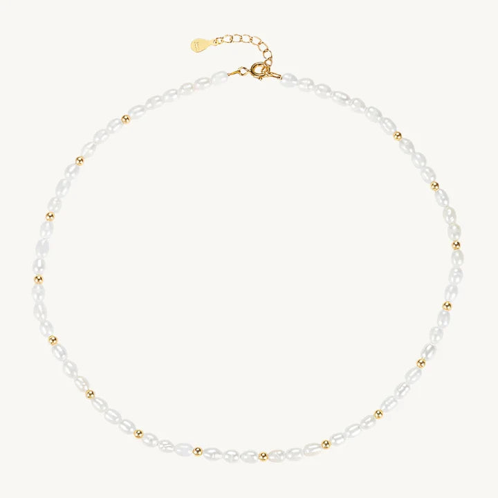 Freshwater Pearl and Gold Necklace