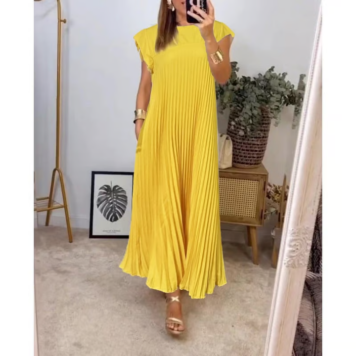 Ayla | Pleated Maxi Dress