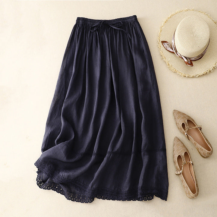 RACHEL LINEN SKIRT