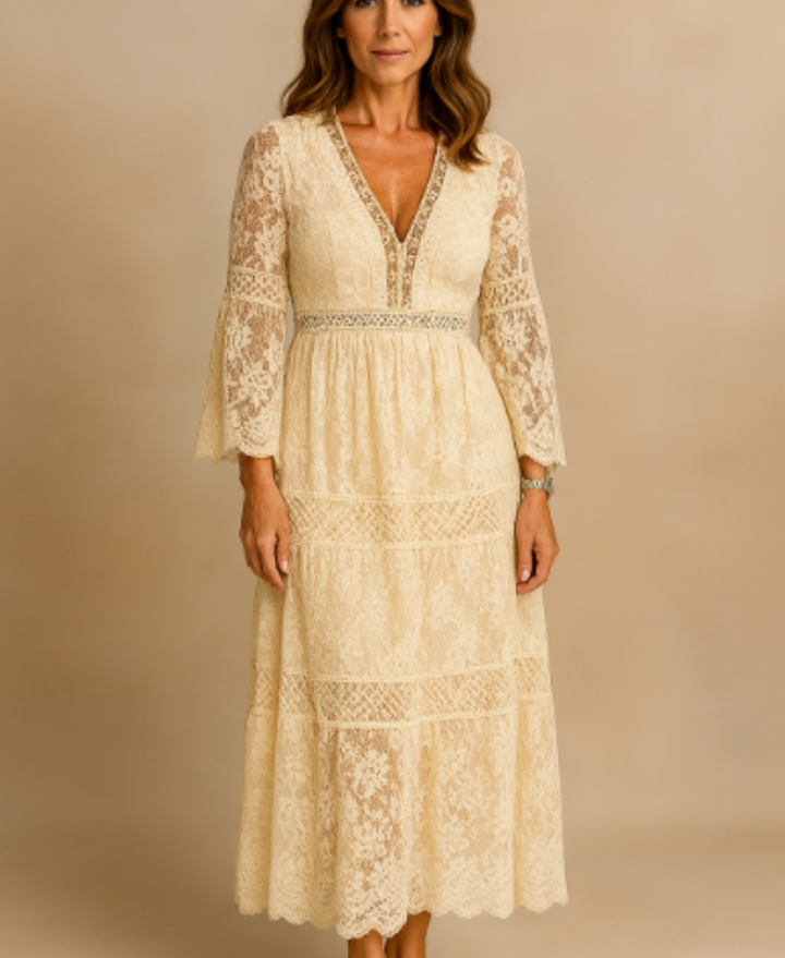 Celeste | Elegant Lace Maxi Dress