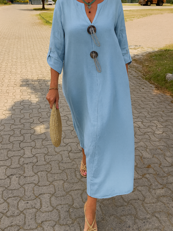 Casual V-neck Dress