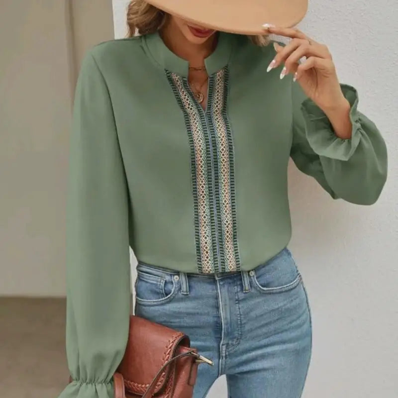 Celeste | Embroidered Elegance Blouse