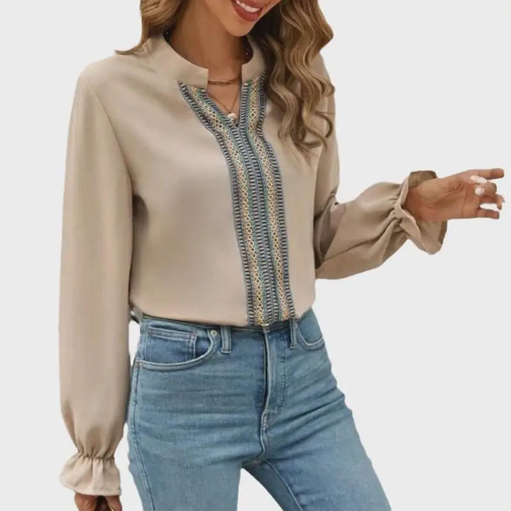 Celeste | Embroidered Elegance Blouse