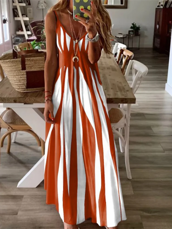 Striped Long Dress