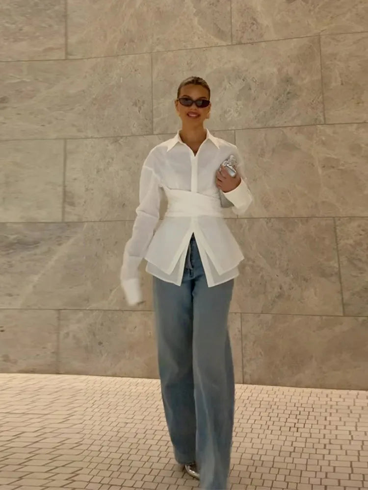 ADELA™ | Sculpted Silhouette Wrap Blouse