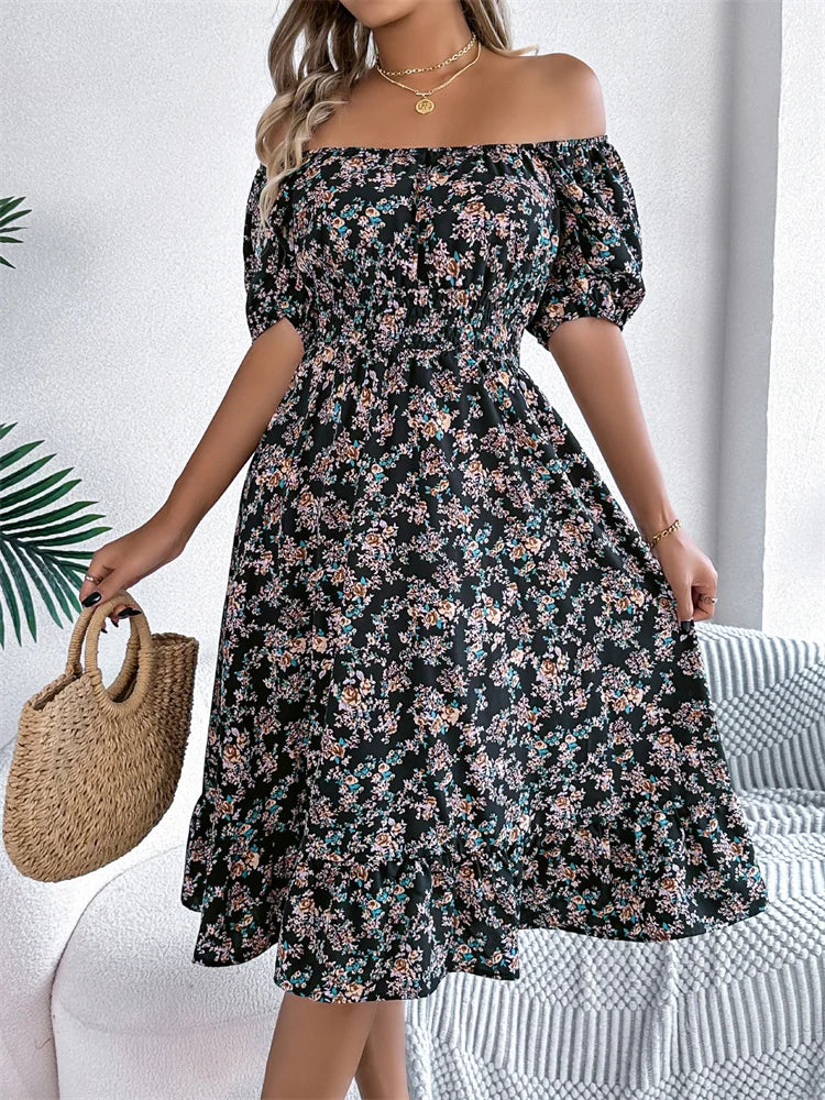 Smocked Midi Dress