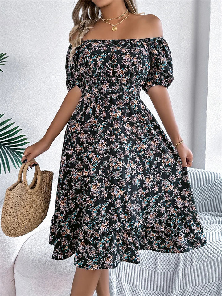 Smocked Midi Dress