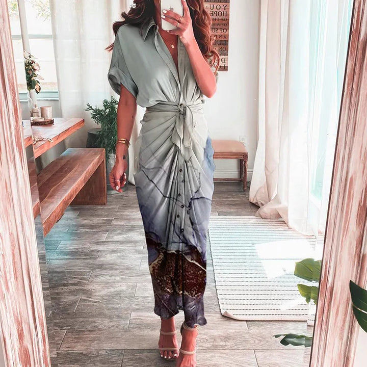 Loraine High Waisted Shirt Dress