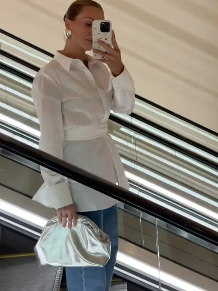 ADELA™ | Sculpted Silhouette Wrap Blouse