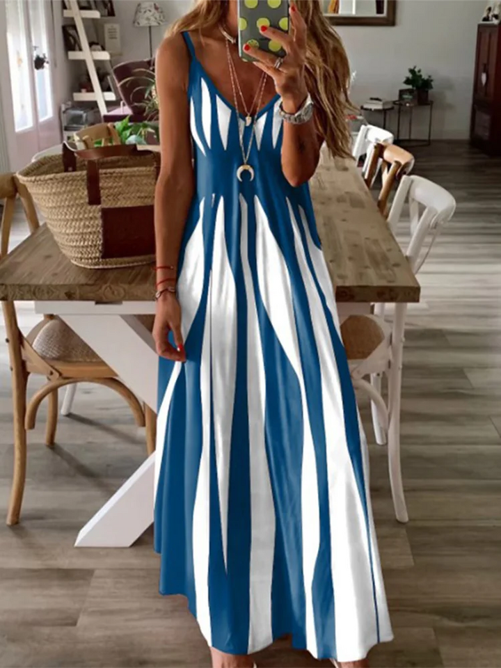 Striped Long Dress