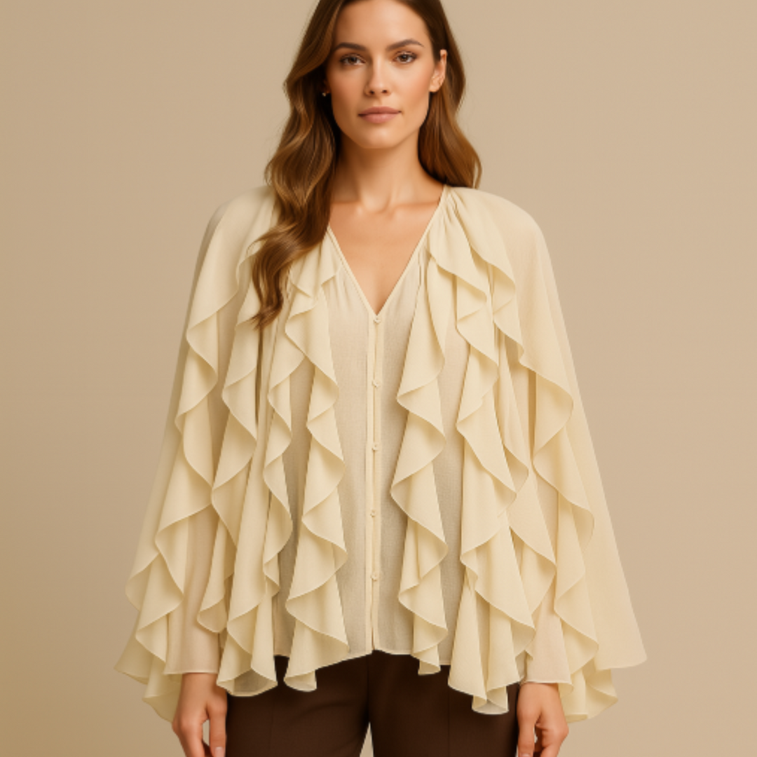 Chloe – Layered Ruffle Statement Blouse