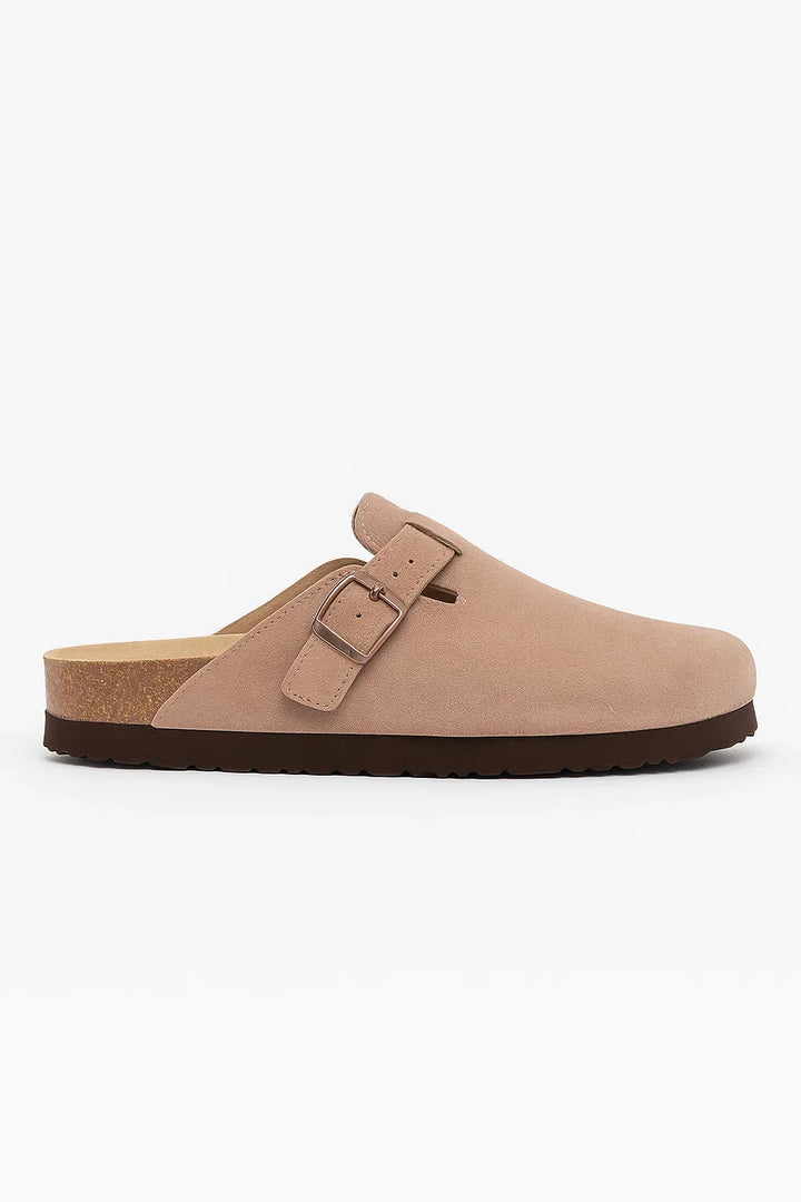 Suede Cork Clogs
