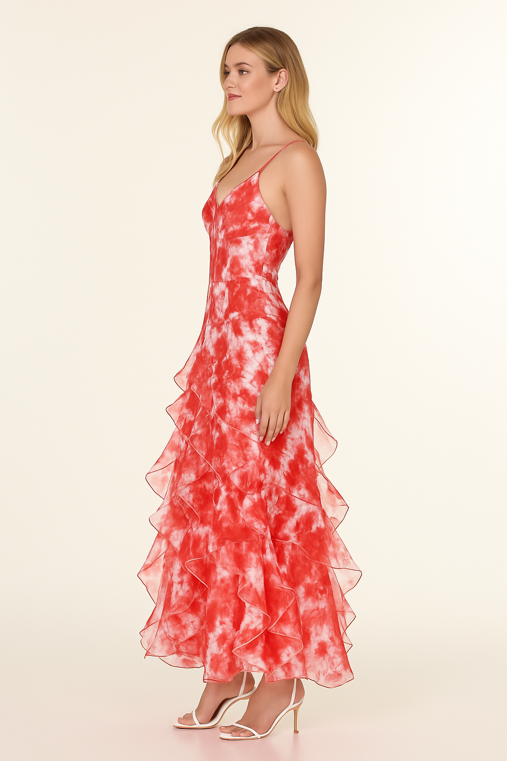 Fawn Ruffled Floral Dress