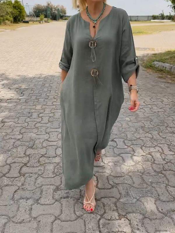 Casual V-neck Dress