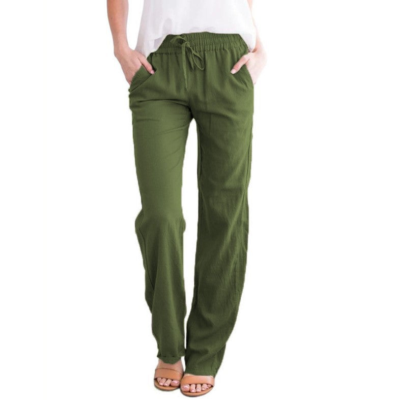 Casual Trousers with Elastic Waistband