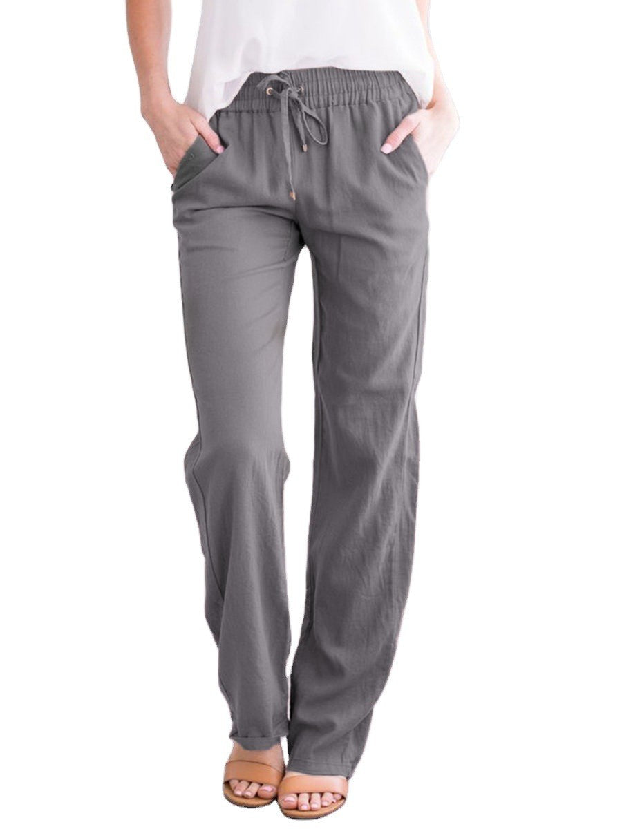 Casual Trousers with Elastic Waistband