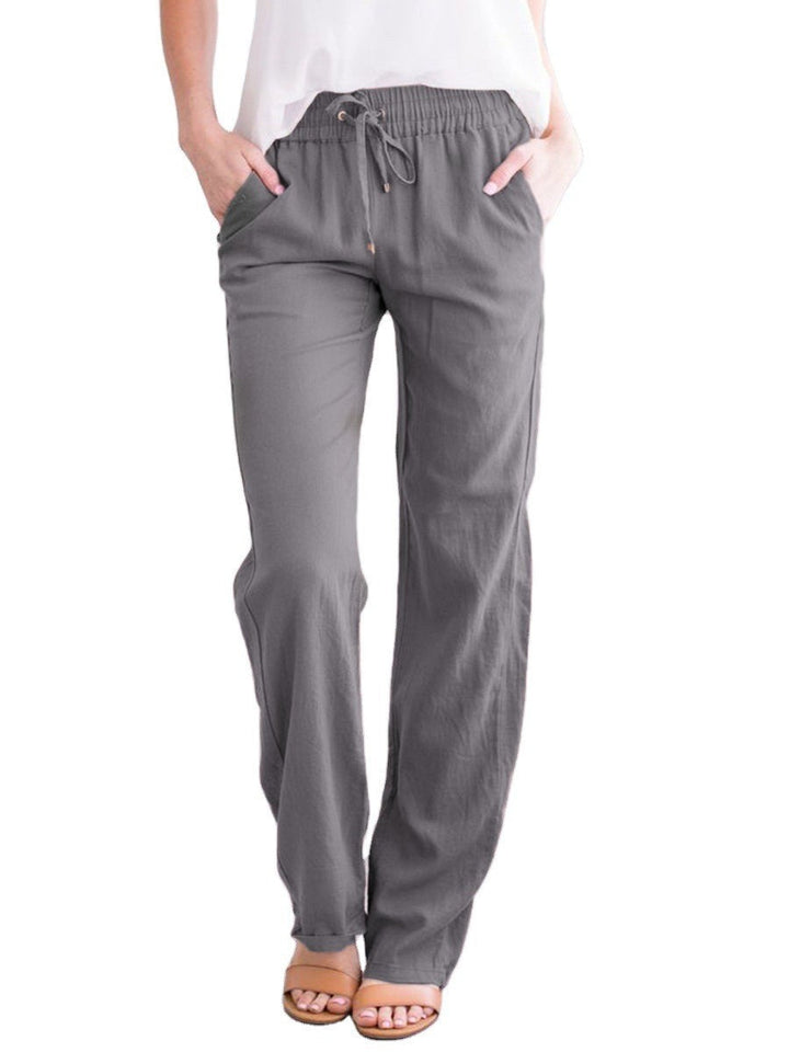 Casual Trousers with Elastic Waistband