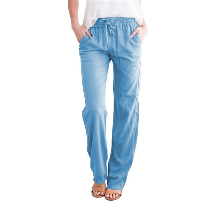 Casual Trousers with Elastic Waistband