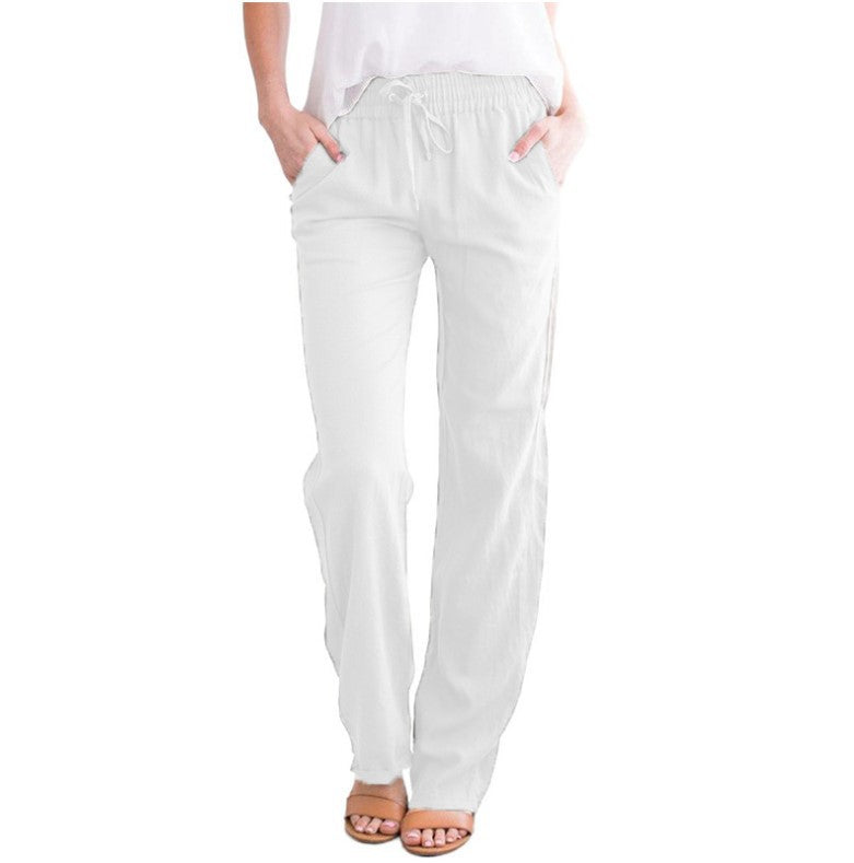 Casual Trousers with Elastic Waistband